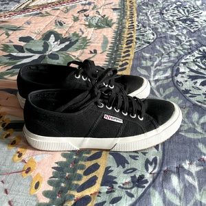 Superga Womens - 2750 COTU CLASSIC BLACK WHITE